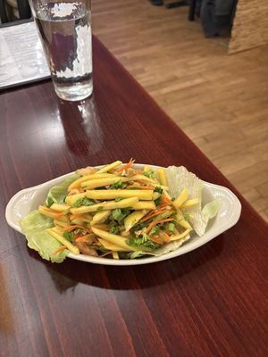 Green mango salad   at Chakra  in New York City