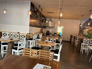 In the summer, the sliding doors can be opened to provide a refreshing breeze during high temperatures. at Polish Dainty in Berlin