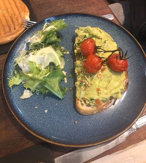 avocado toast   at Deacon's House Cafe in Edinburgh