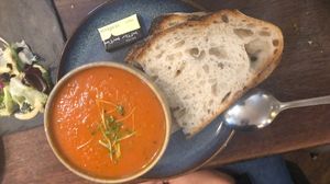 delicious soup of the day   at Deacon's House Cafe in Edinburgh