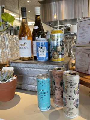 Some of their alcohol offerings.  at Flower Child in Tucson