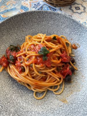 Spaghettii  at Trattoria dei Cartari in Amalfi