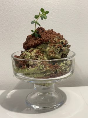 Taste may change
Bread pudding
Vegan custard cream and whole wheat cake
a sweet pudding that is gently scooped up at Cafe ohh good thing - 오굳띵 in Busan