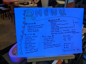 Drink menu at Cafe ohh good thing - 오굳띵 in Busan