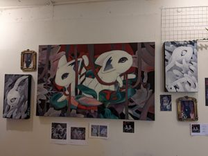 Art by Baek at Cafe ohh good thing - 오굳띵 in Busan