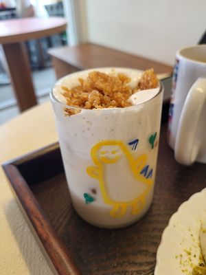 Scorched rice signature drink- so delicious! at Cafe ohh good thing - 오굳띵 in Busan