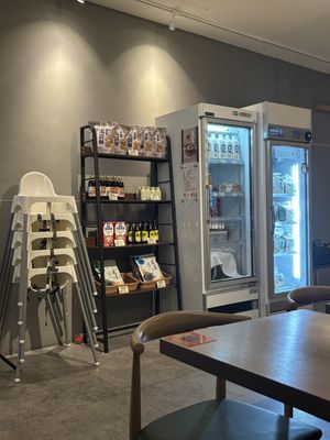 Shop area and high chairs  at Yasai Shokudo - 有樹食 in Kaohsiung