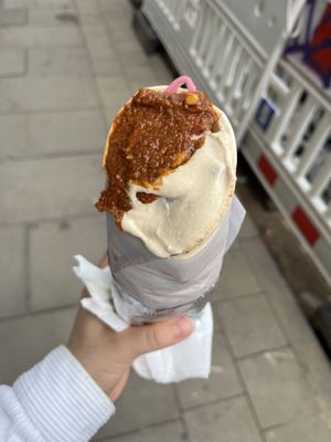 falafel wrap with cauliflower (4,50€)  at Falafelstern in Hamburg