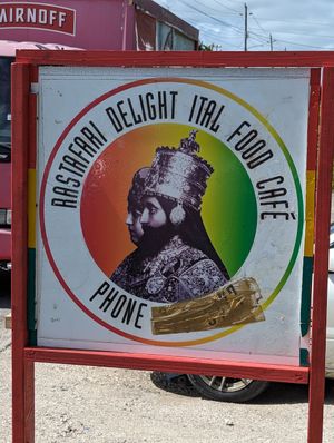 at Rastafari Ital Cafe in St Philip