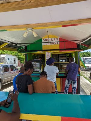  at Rastafari Ital Cafe in St Philip