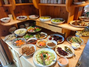Vorspeisen Buffet  at Naturhaus Lehnwieser in Ramsau Am Dachstein