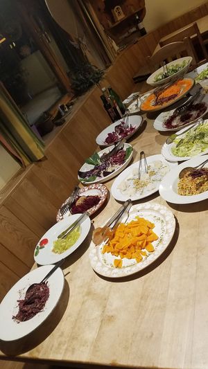 Huge salad buffet at Naturhaus Lehnwieser in Ramsau Am Dachstein