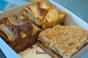 banana pear cake, apple cakes at Naturbageriet - Istedgade in Copenhagen