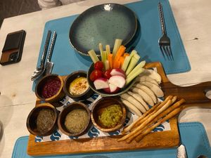 Veggie grazing board at Tembo Resort in Koh Samui