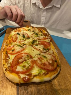 Mixed vegetable flatbread at Tembo Resort in Koh Samui