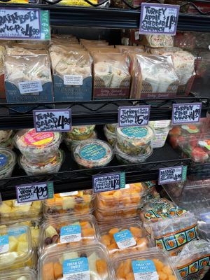 more vegan grab and go deli options   at Trader Joe's in San Diego