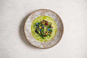 Wild herb salad at Restaurant Zoe in Bern