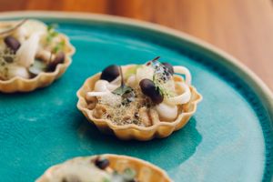 Snack – Mushroom at Restaurant Zoe in Bern