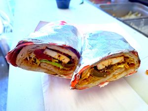 Paneer Wrap. Yum! Vegetarian.  at Rasa Higher Taste in San Francisco