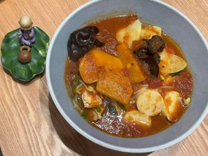 Tomato sauce. Photo by Henry Lau aka Mr Purple at Ascend Vegetarian 蔬升 in Central Singapore