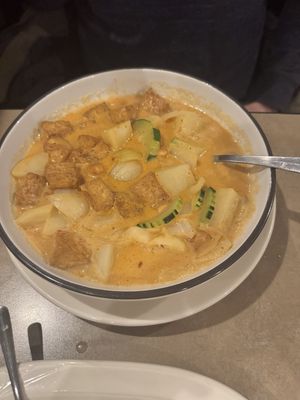 Yellow curry  at Thai Pot Cafe in Denver