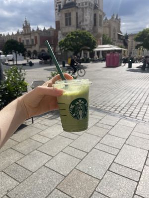   at Starbucks in Krakow