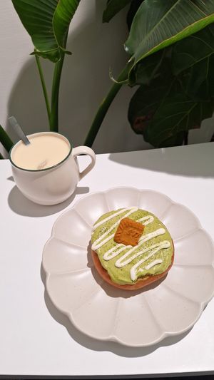 Matcha donut ftw at Plant Light Vegan - 植光圈 in Taichung