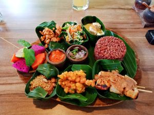 Nasi Campur Bali - wow! at Compound's Warung - In Da Compound Warung in Gianyar