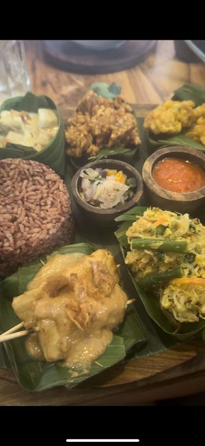 Traditional Indonesian food  at Compound's Warung - In Da Compound Warung in Gianyar