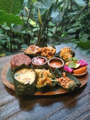 Vegan Nasi Campur at Compound's Warung - In Da Compound Warung in Gianyar