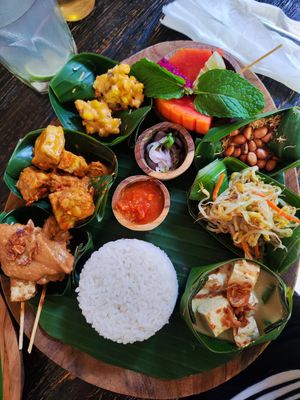 Vegan nasi campur at Compound's Warung - In Da Compound Warung in Gianyar