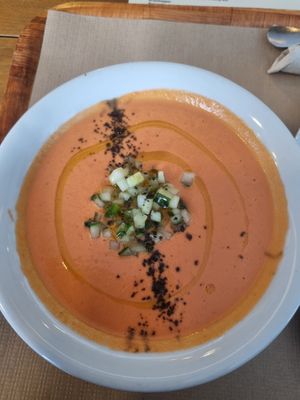 Gazpacho at Eat Is Life in Ibiza
