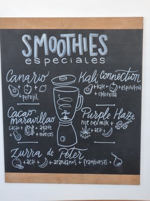 Smoothies at Eat Is Life in Ibiza