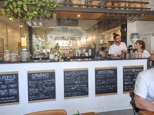 Inside at Eat Is Life in Ibiza