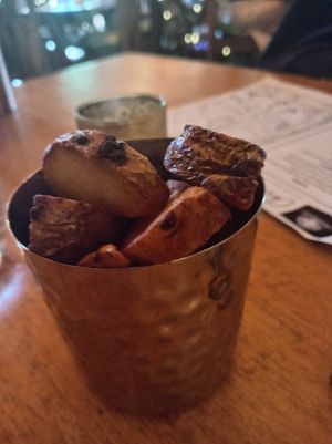 Hand cut chips at The Treehouse Restaurant in Alnwick