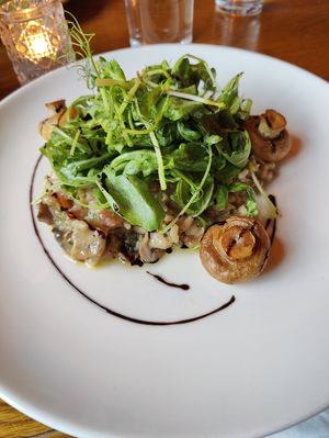 Mushroom and truffle risotto at Bouchon in Naas