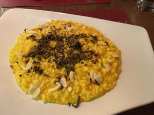 Risotto alla zucca   at Risotteria Porto Mancino Sangiovanni in San Giovanni Lupatoto