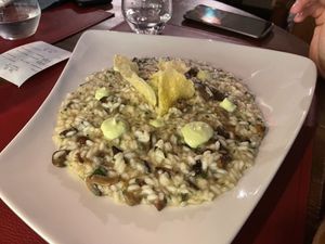 Risotto ai funghi   at Risotteria Porto Mancino Sangiovanni in San Giovanni Lupatoto