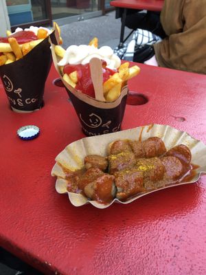 bio vegane currywurst gebrüht at Curry Co in Leipzig