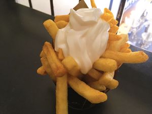 chips!!! at Curry Co in Leipzig