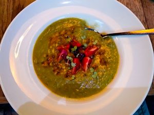 Green Gazpacho (vegan) at Chipps at Chipps in Berlin