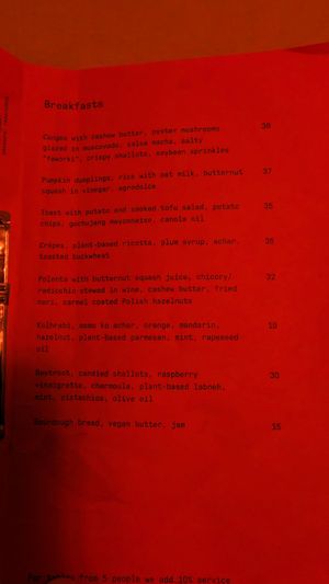 menu page 1 at Lychees in Warsaw