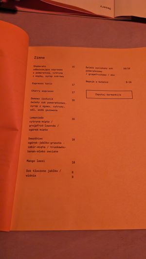 menu page 7 at Lychees in Warsaw