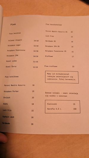 menu page 10 at Lychees in Warsaw