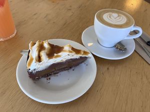 Chocolate with passion fruit cake  at Lychees in Warsaw