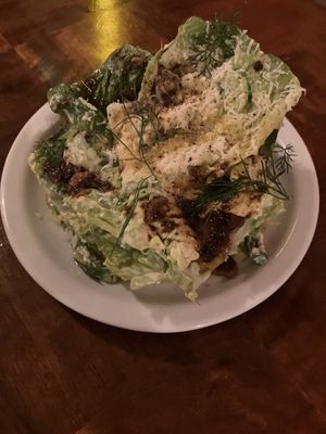 Romaine lettuce dish  at Lychees in Warsaw