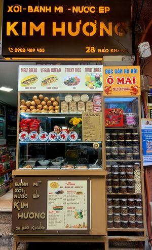  at Xoi Banh Mi Kim Huong in Hanoi