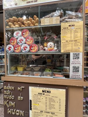   at Xoi Banh Mi Kim Huong in Hanoi