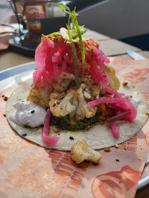 Cauliflower taco at Rosie's Red-Hot Cantina & Taco Joint in Wellington