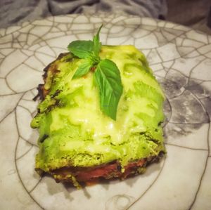 vegetarian lasagnia at Tri in Kyiv